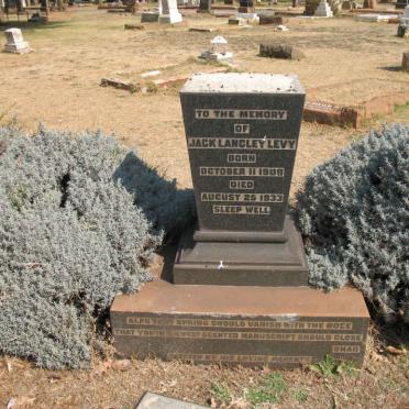 LEVY Jack Langley 1908-1933