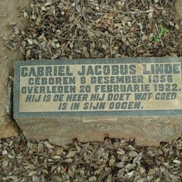 LINDE Gabriel Jacobus 1856-1922