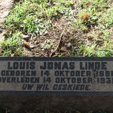 LINDE Louis Jonas 1891-1931