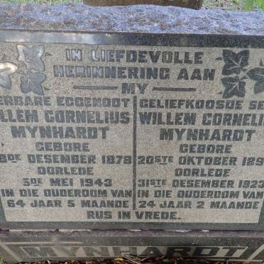 MYNHARDT Willem Cornelius 1878-1943 :: MYNHARDT Willem Cornelius 1899-1923