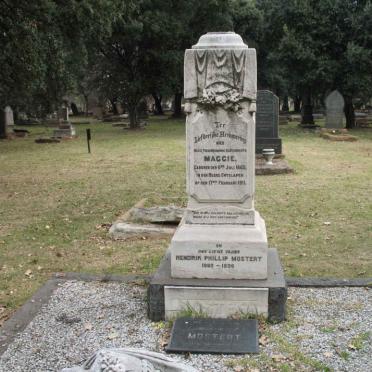 MOSTERT Hendrik Phillip 1860-1936 &amp; Maggie 1865-1911 :: MOSTERT Quinton C. 1974-1995
