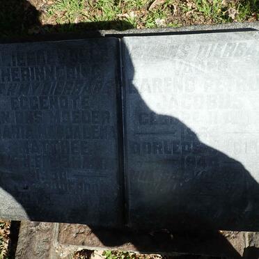 MATTHEE Barend Petrus Jacobus 1864-1944 &amp; Maria Magdalena -1930