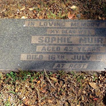 MUIR Sophie -1925