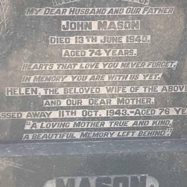 MASON John -1940 &amp; Helen -1943