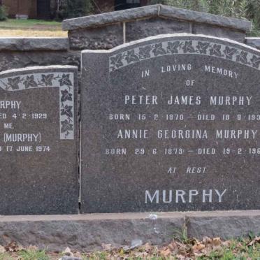 MURPHY Peter James 1870-1934 &amp; Annie Georgina 1873-1964 :: MURPHY Garnet 1905-1929 :: WILLIAMS Ruby nee MURPHY 1905-1974