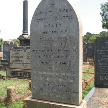 NATHAN Emile -1931 &amp; Eliza Judith GODFREY -1985
