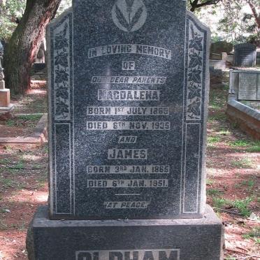 OLDHAM James 1865-1951 &amp; Magdalena 1869-1935