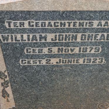 O'NEALE William John 1879-1923