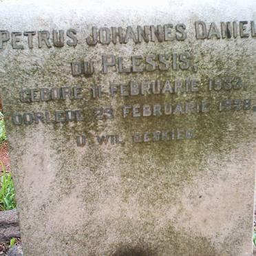 PLESSIS Petrus Johannes Daniel, du 1933-1938