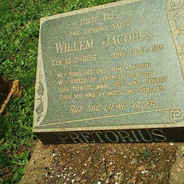 PRETORIUS Willem Jacobus 1856-1921