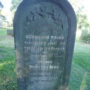 PRINS Hermanus -1914 &amp; Johanna Wilhelmina -1930