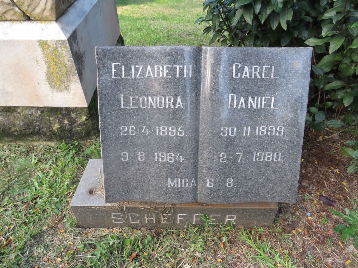 SCHEFFER Carel Daniel 1899-1980 &amp; Elizabeth Leonora 1895-1964
