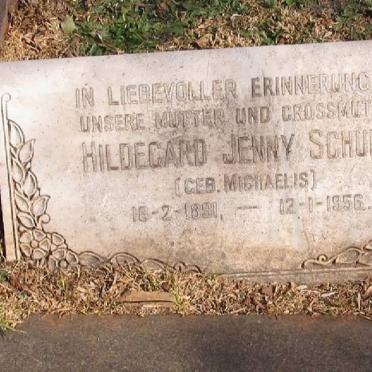 SCHULTZ Hildegard Jenny nee MICHAELIS 1891-1956