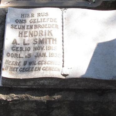 SMITH Hendrik A.L. 1915-1938