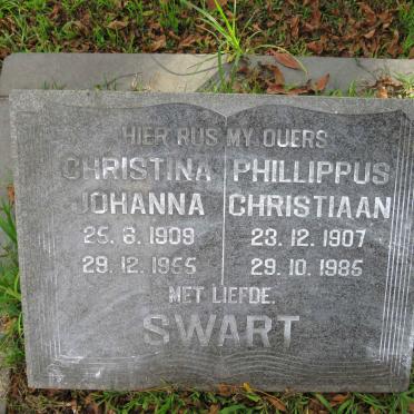 SWART Phillippus Christiaan 1907-1985 &amp; Christina Johanna 1909-1955