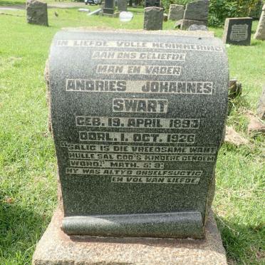 SWART Andries Johannes 1893-1926