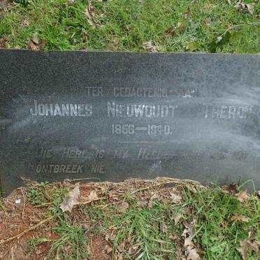 THERON Johannes Nieuwoudt 1856-1940