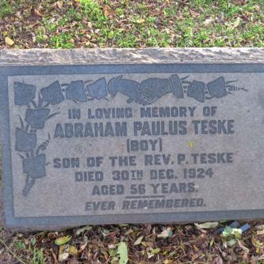 TESKE Abraham Paulus -1924