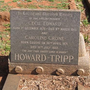 TRIPP Cecil Edward, Howard 1872-1945 &amp; Caroline Crone COUCHE 1871-1952