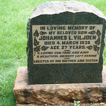 VILJOEN Johannes L. -1938