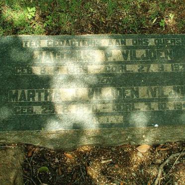 VILJOEN Jacobus P. 1869-1937 &amp; Martha J. VILJOEN 1870-1949