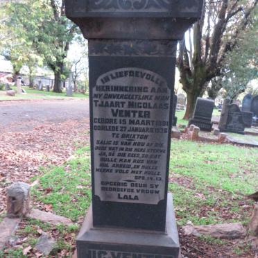 VENTER Tjaart Nicolaas 1881-1936
