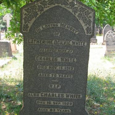 WHITE Charles -1928 &amp; Catherine Ogilvie -1919