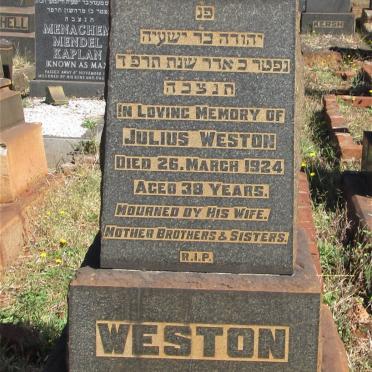 WESTON Julius -1924
