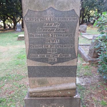 WIT Hermanus Stephanus, de 1889-1912