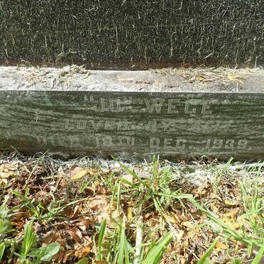 WEGE Jacobus -1927 &amp; Jo -1939