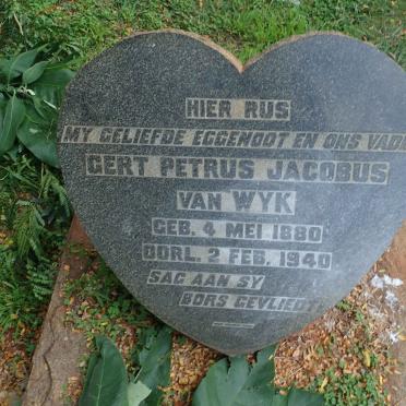 WYK Gert Petrus Jacobus, van 1880-1940