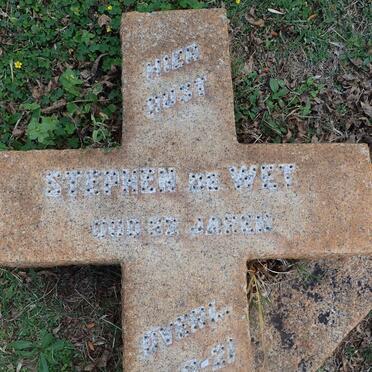 WET Stephen, de -1921