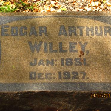 WILLEY Edgar Arthur 1881-1927