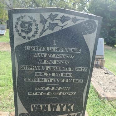 WYK Stephanus Johannes, van -1940