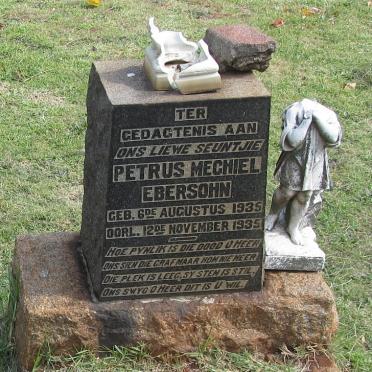 EBERSOHN Petrus Mechiel 1935-1935