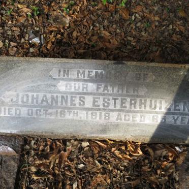 ESTERHUIZEN Johannes -1918