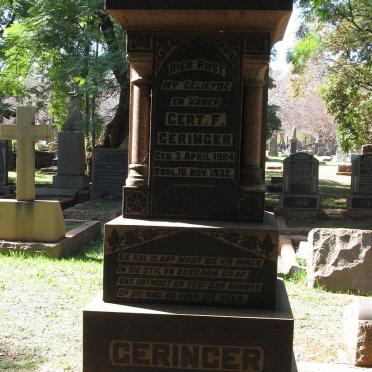 GERINGER Gert F. 1904-1932