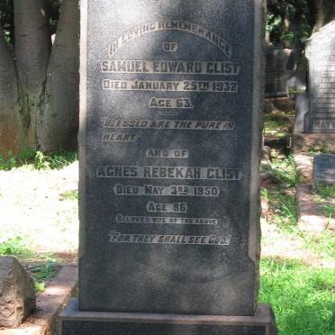 GLIST Samuel Edward -1932 &amp; Agnes Rebekah -1950 