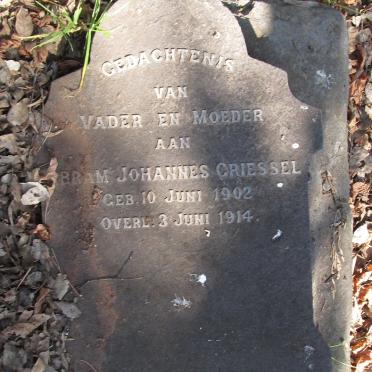 GRIESSEL Abram Johannes 1902-1914