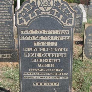 GOLDSTEIN Rosie -1929