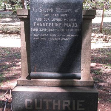 GUTHRIE Evangeline Maud 1882-1937