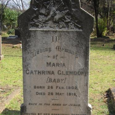 GLENDON A.M.F. 1862-1930 :: GLENDON Maria Cathrina 1902-1916