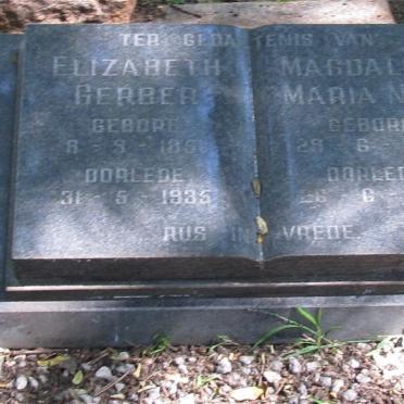 GERBER Elizabeth 1850-1935 :: NESS Magdalena Maria 1889-1984