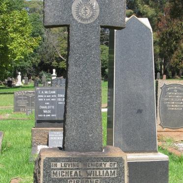 GIBBONS Micheal William -1929 &amp; Maud Ethel -1945