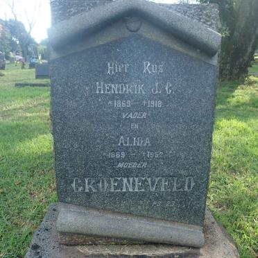 GROENEVELD Hendrik J.C. 1869-1918 &amp; Alida 1869-1952