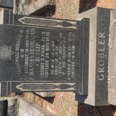 GROBLER Johannes Hermanus 1905-1945 &amp; Francina Hendrina Magdalena DU PLESSIS 1906-1976