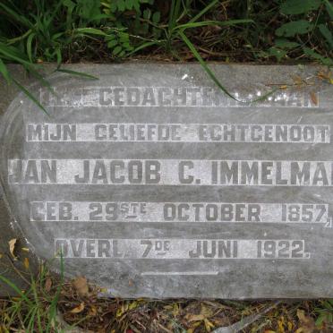 IMMELMAN Jan Jacob C. 1857-1922