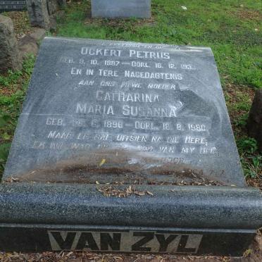 ZYL Ockert Petrus, van 1887-1939 &amp; Catharina Maria Susanna 1896-1980