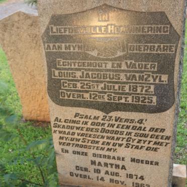 ZYL Louis Jacobus, van 1872-1925 &amp; Martha 1874-1962