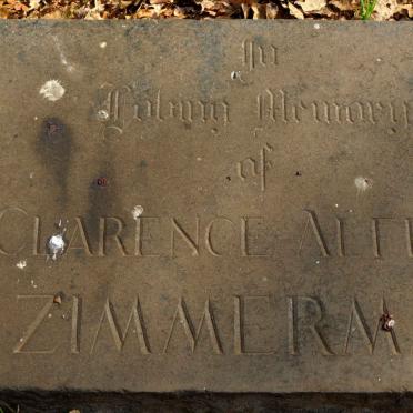 ZIMMERMANN Clarence Alfred